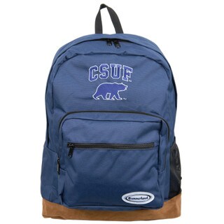 Navy CSUF Backpack with Suede Bottom - Navy